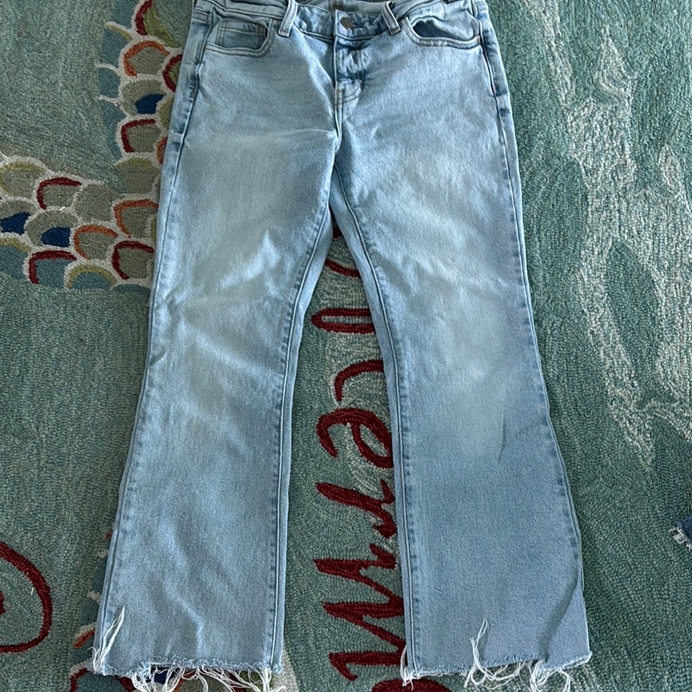 Cello Blue Flare Wide Leg Jeans
